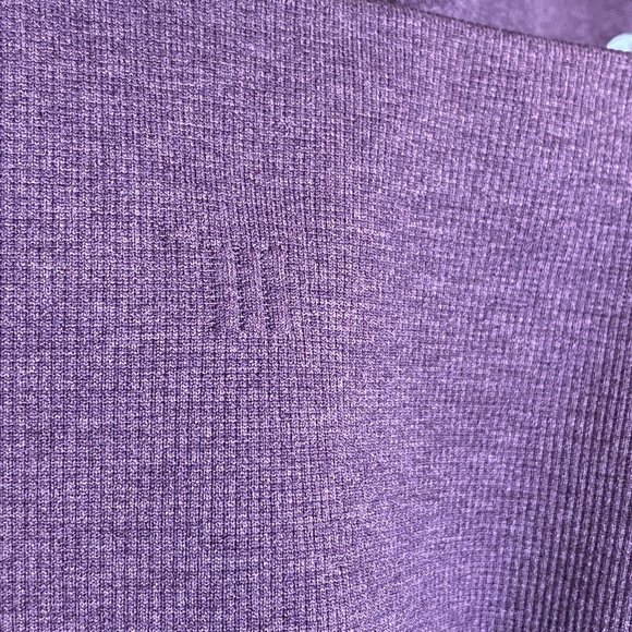Lululemon In The Flow Crop II‎ Leggings Heathered Purple Womens Size 8 Cropped - Picture 8 of 12